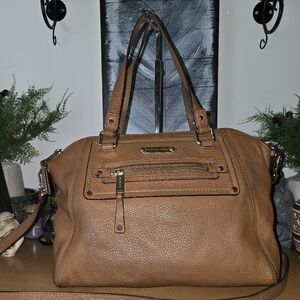 MICHAEL Michael Kors Gilmore Luggage Brown Satchel. VGUC.